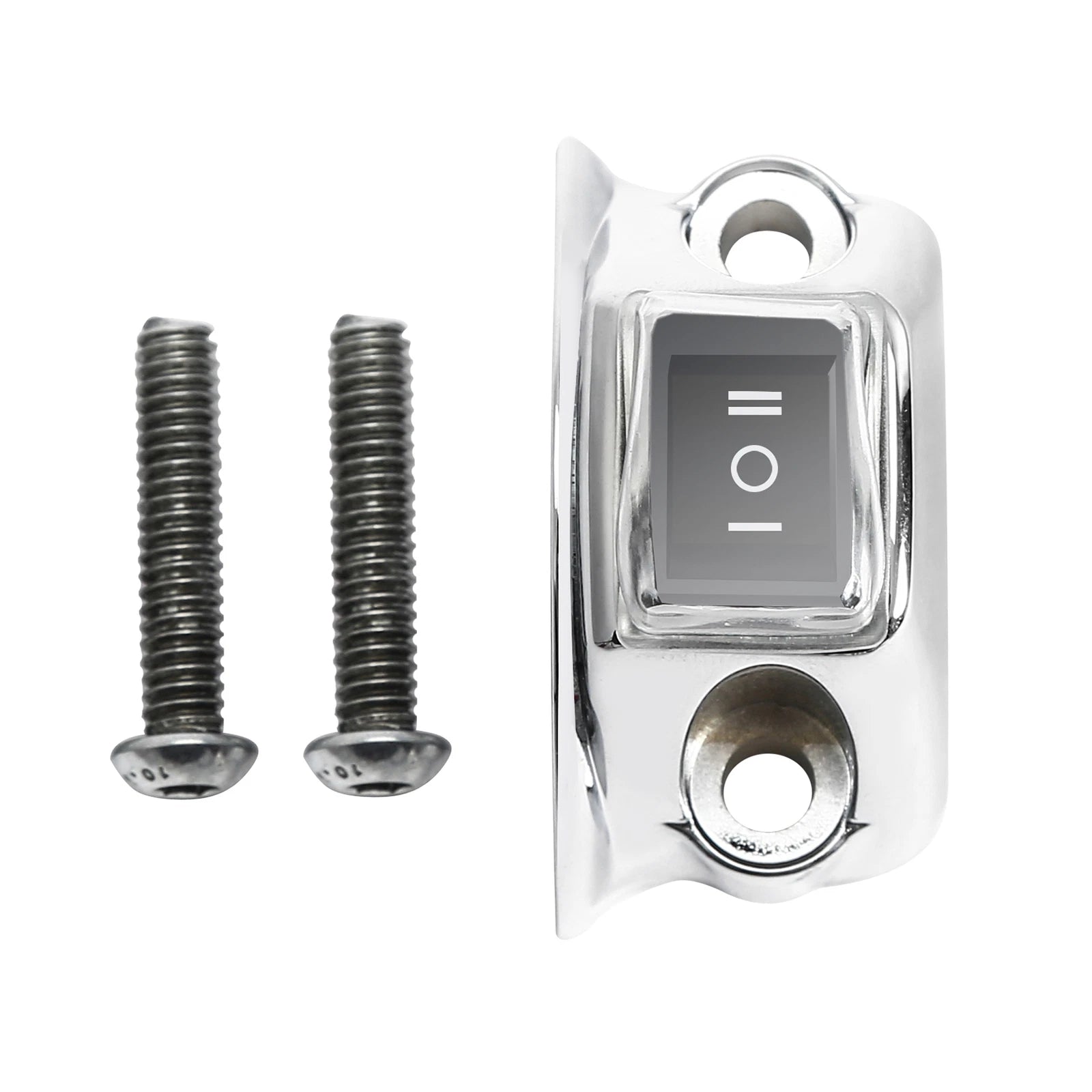 Fog Headlight Horn Switch Button for Harley Road King Glide (Chrome)