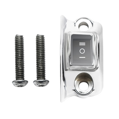 Fog Headlight Horn Switch Button for Harley Road King Glide (Chrome)