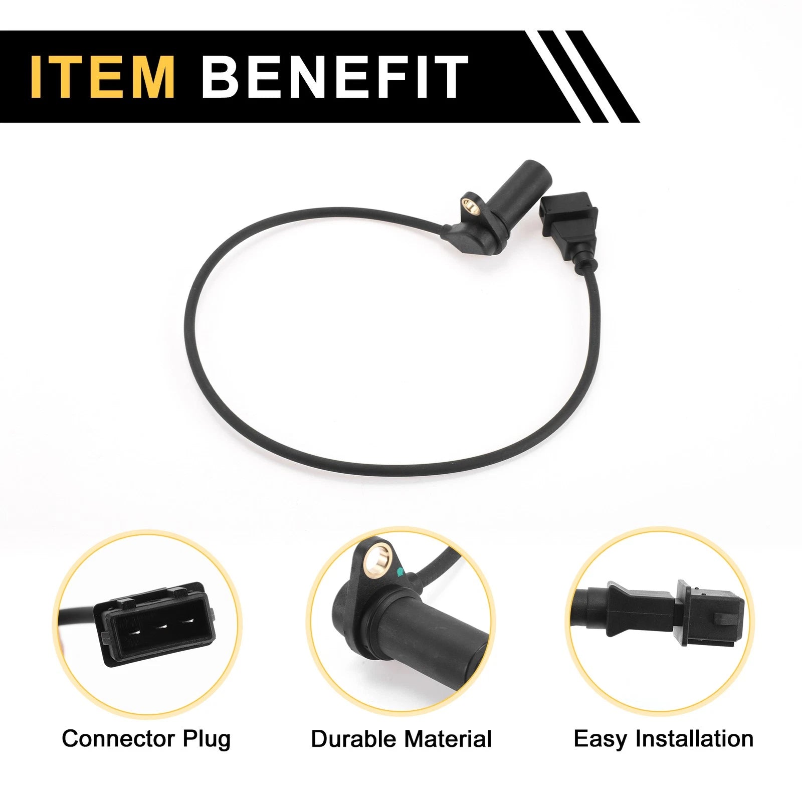 1 Pc Crankshaft Position Sensor No.38907319 for VW Beetle (1998)