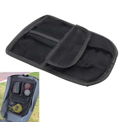 Black Glove Box Lid Organizer 3 Mesh Pocket for Can Am Ryker (2019–2024)