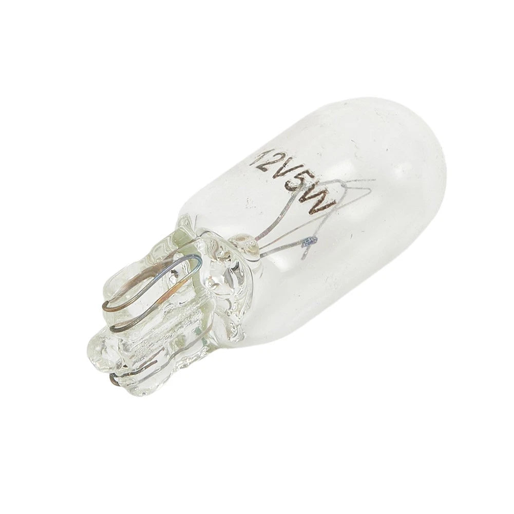 100X 5W 194 Clear Wedge Instrument Panel Light Bulbs