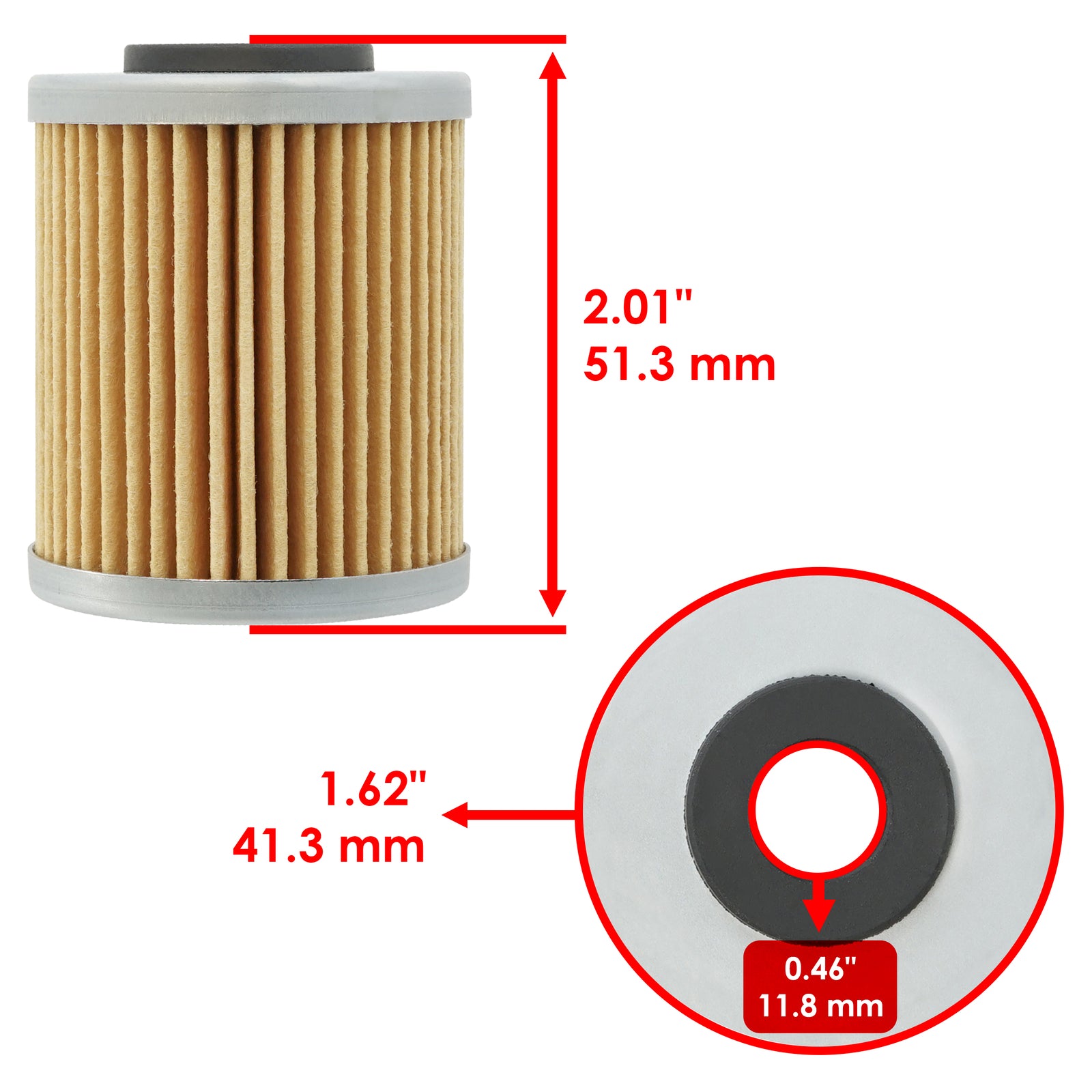 Oil Filter Replacement for KTM 625 SC Supermoto SXC LC4 2002–2004