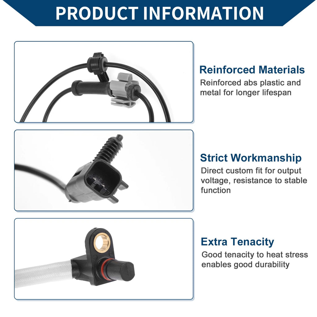 ABS Wheel Speed Sensor Front for Chevrolet Express 2500 (2011–2016)