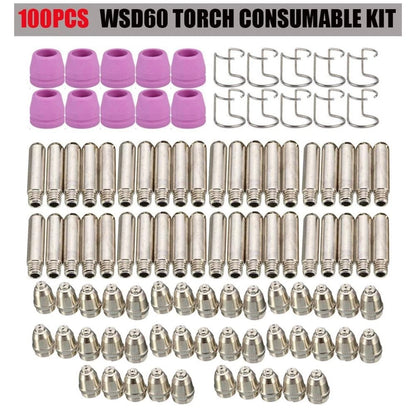 26-Piece Plasma Cutter Torch Consumables Set for WSD60 SG55 AG60