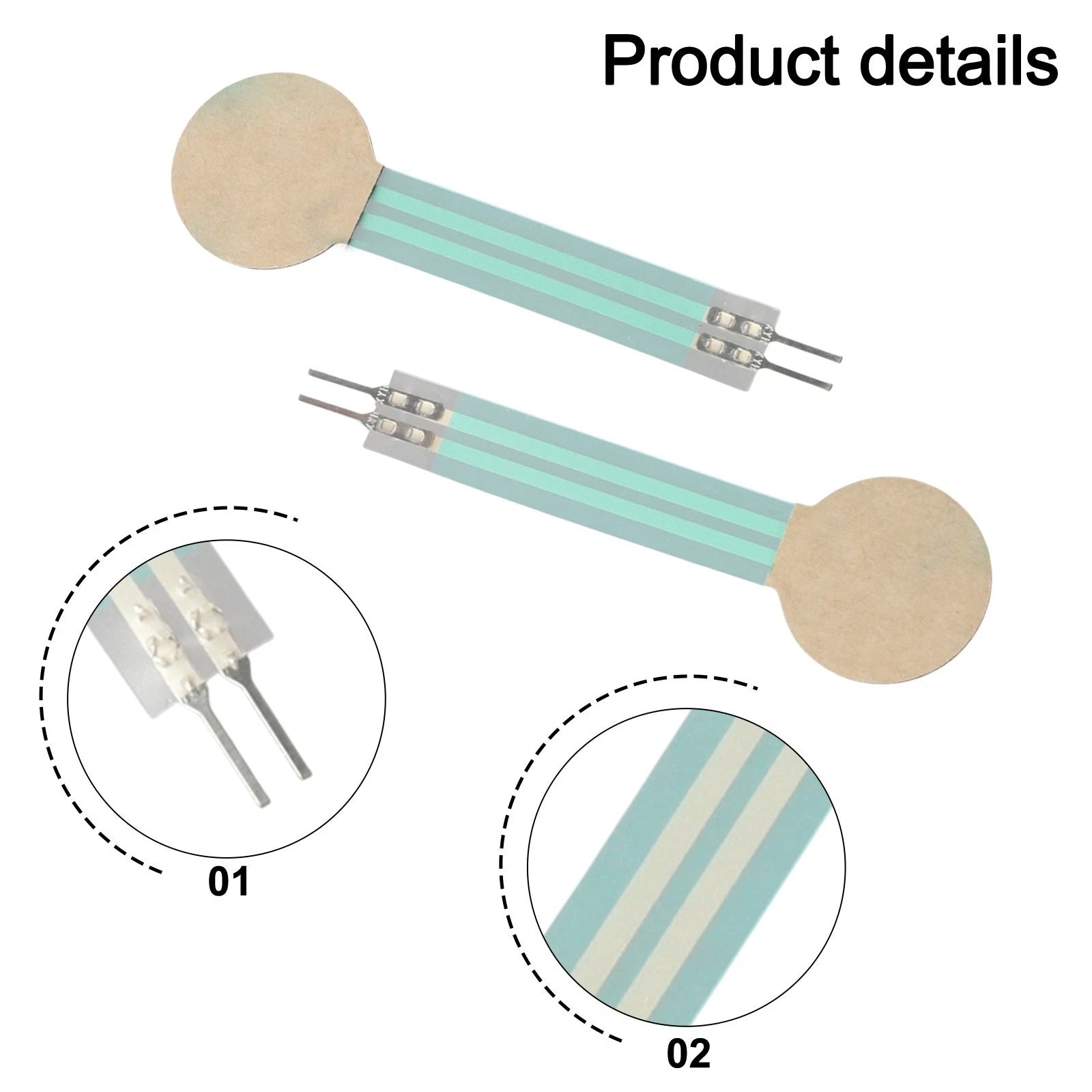 Set of 2 Sensitive Thin Film Resistors for Stress Testing Applications