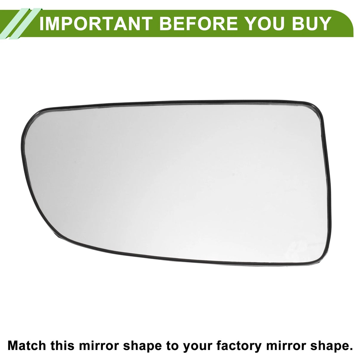 Right Mirror Glass Replacement for Kia Rio/Rio 5 (2006–2009) No. 876211G000