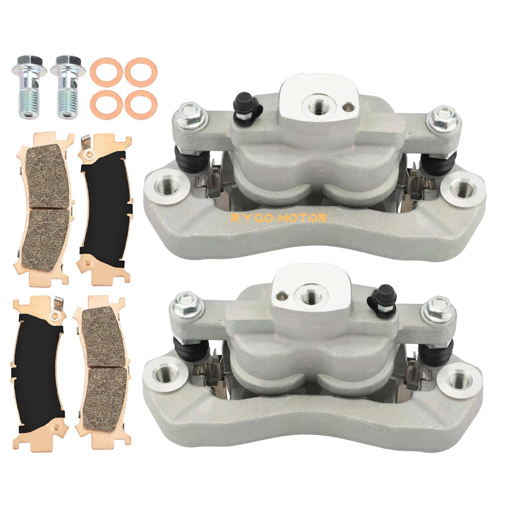 Set of 2 Front Brake Calipers w/Pads for Honda Pioneer 1000 M3/M5/M6 (2016–2023)