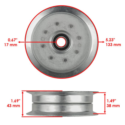 Spindle with Blade Pulley and Belt for Troy-Bilt Pony 42 in (2008–2011)