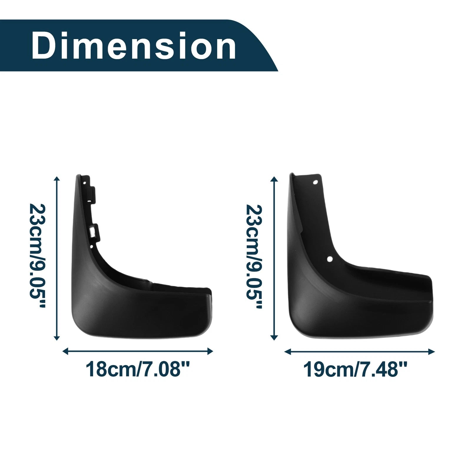 Mud Flaps Splash Guards 1 Set for Volkswagen Golf 6 (2009–2013)