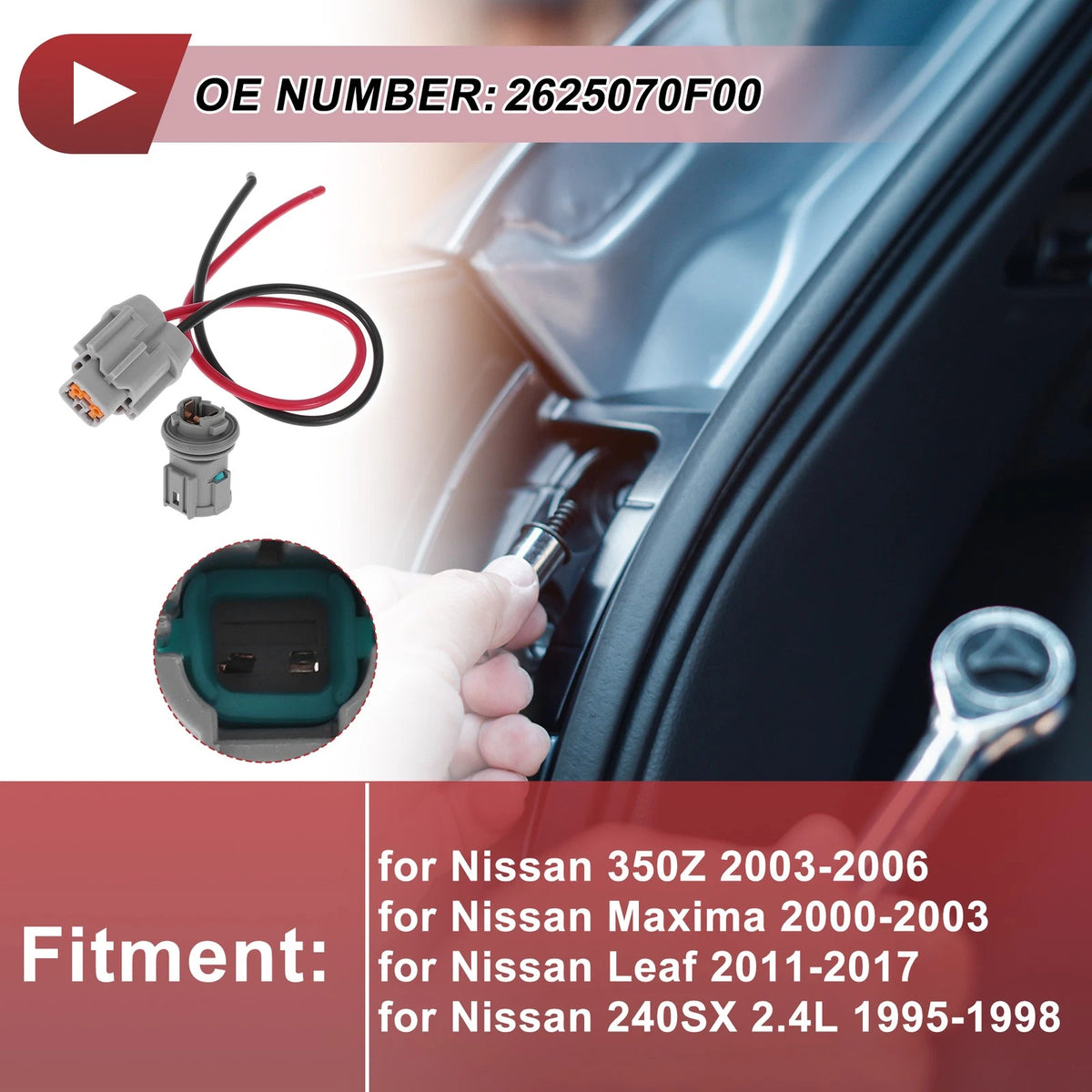 Marker Light Socket Wiring for Nissan 350Z (2003–2006) No. 2625070F00