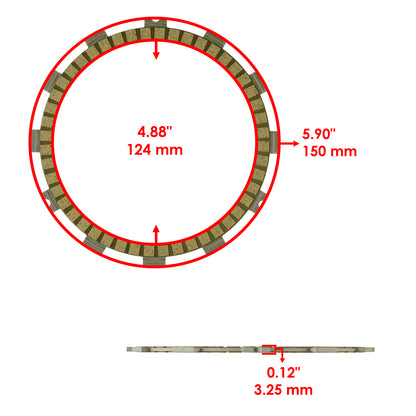 Clutch Friction Plates and Gasket Kit for Honda TRX450R (2006–2009)
