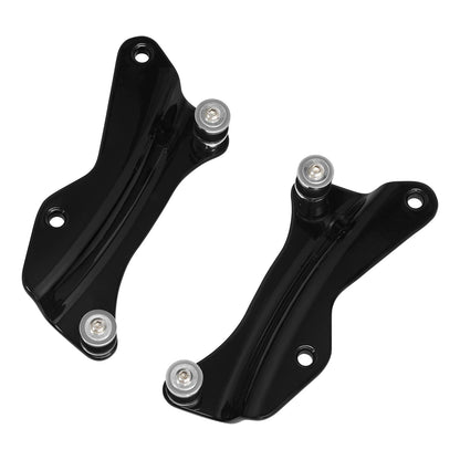 4X Black 4 Point Docking Hardware Kit for Harley Davidson Touring (2014–2026)