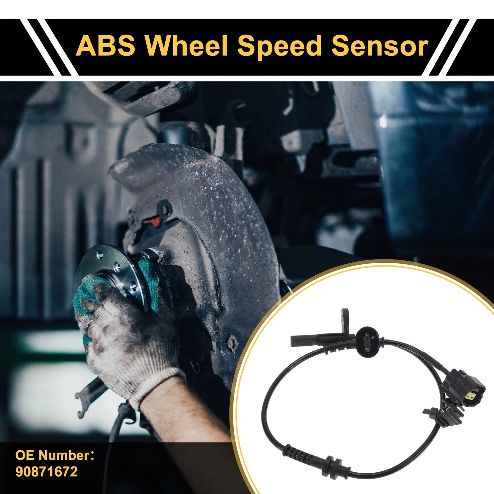 ABS Wheel Speed Sensor Rear Left Replacement for Chevrolet Sail 3 (2012–2014)