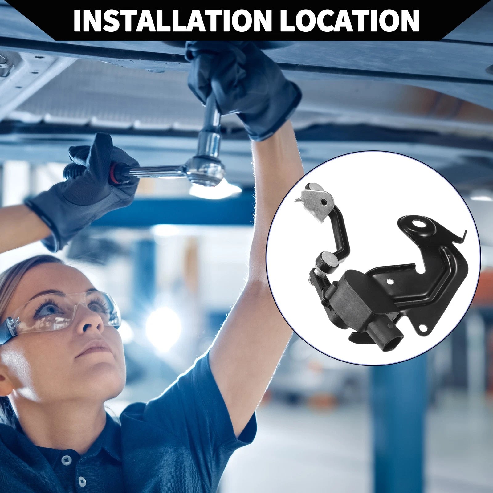 Suspension Ride Height Level Sensor Replacement for Audi A6 Rear Left (2019–2021)