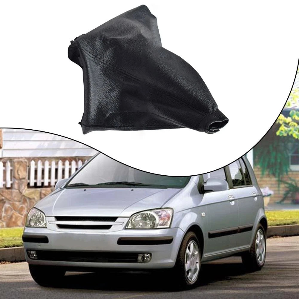 Gear Lever Protector for Hyundai Getz (Black PU Leather)