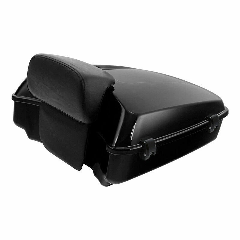 Chopped Trunk Backrest Pad Mount Rack for Harley Touring Glide (2014–2026)