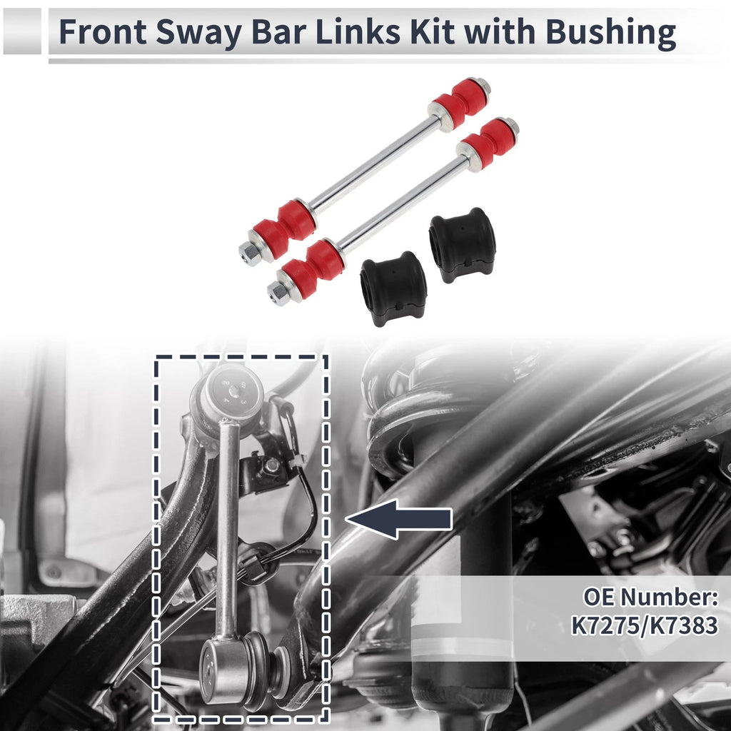 Front Stabilizer Bar Link with Bushing for Dodge Ram 1500 (2009–2018)