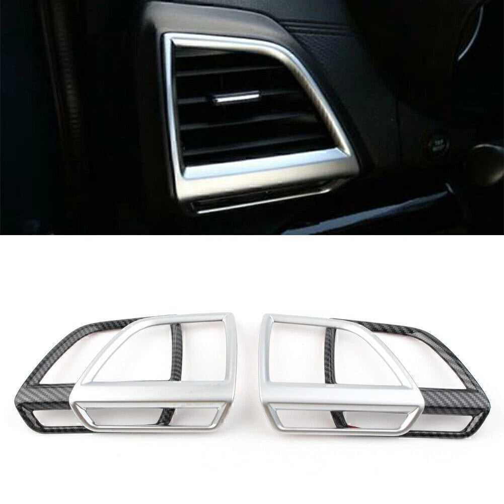 Matte Silver Air Vent Interior Trim for Subaru Forester (2019–2020)