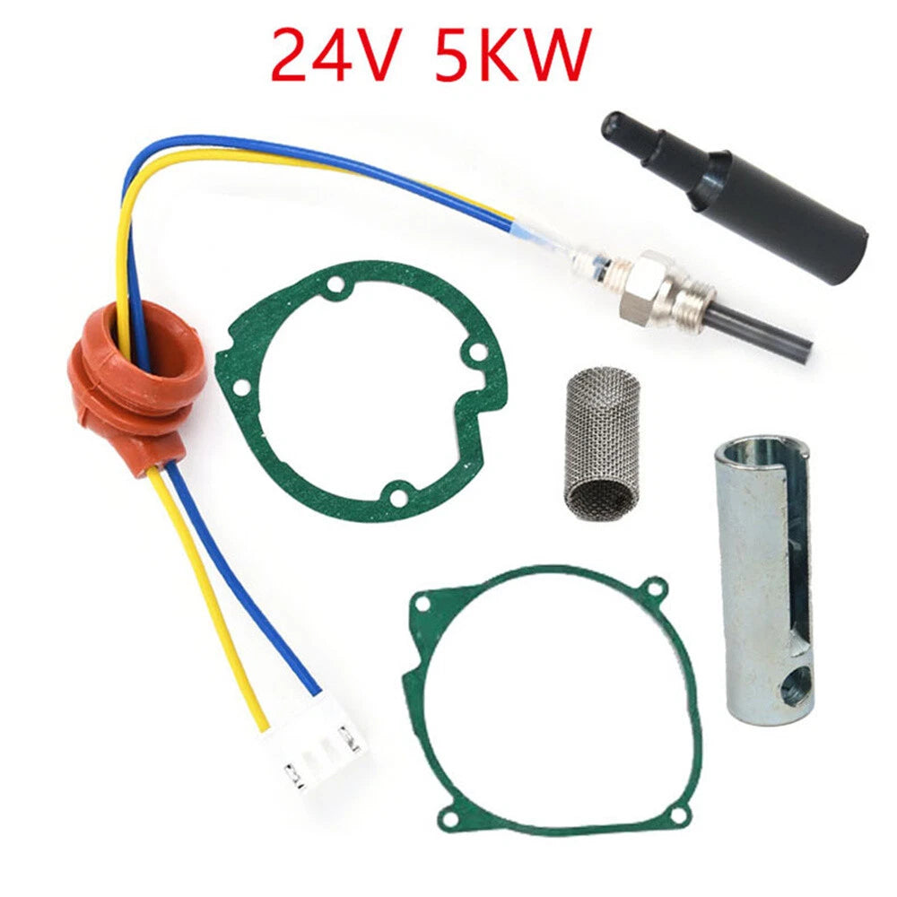 6Pcs 24V 5KW Glow Plug Set Air Diesel Parking Heater Repair Service Kit