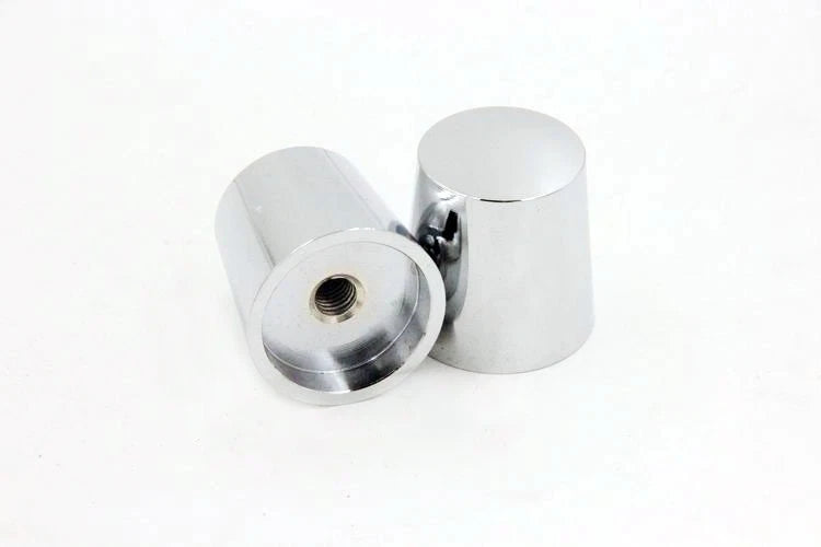 Billet Chrome Handle Bar Ends for Kawasaki Ninja 250 500 650R (2008–2012)