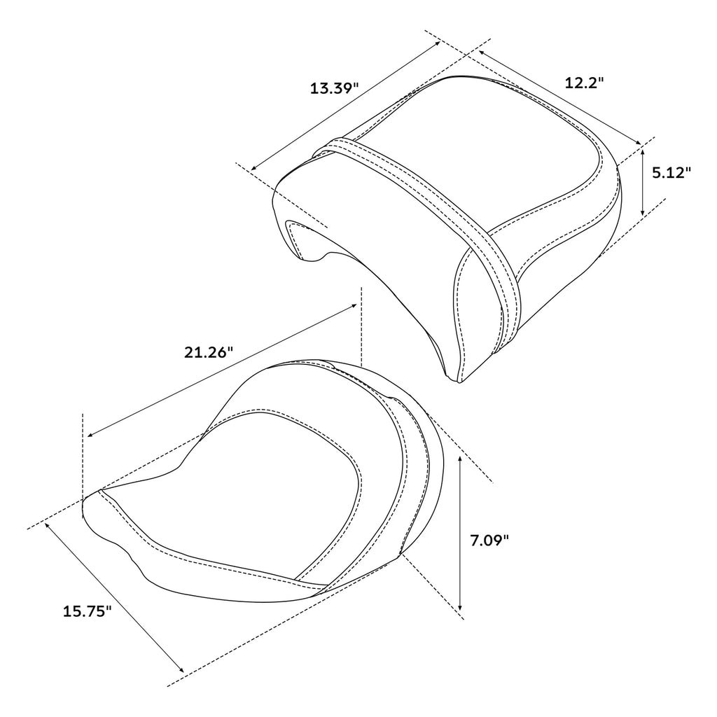 Driver & Passenger Seat for Indian Chieftain (2014–2023)