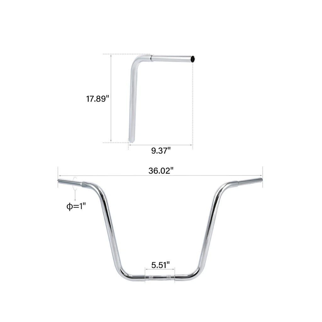 1 1/4" Ape Hanger Handlebar for Harley FLST FXST (Custom Application)