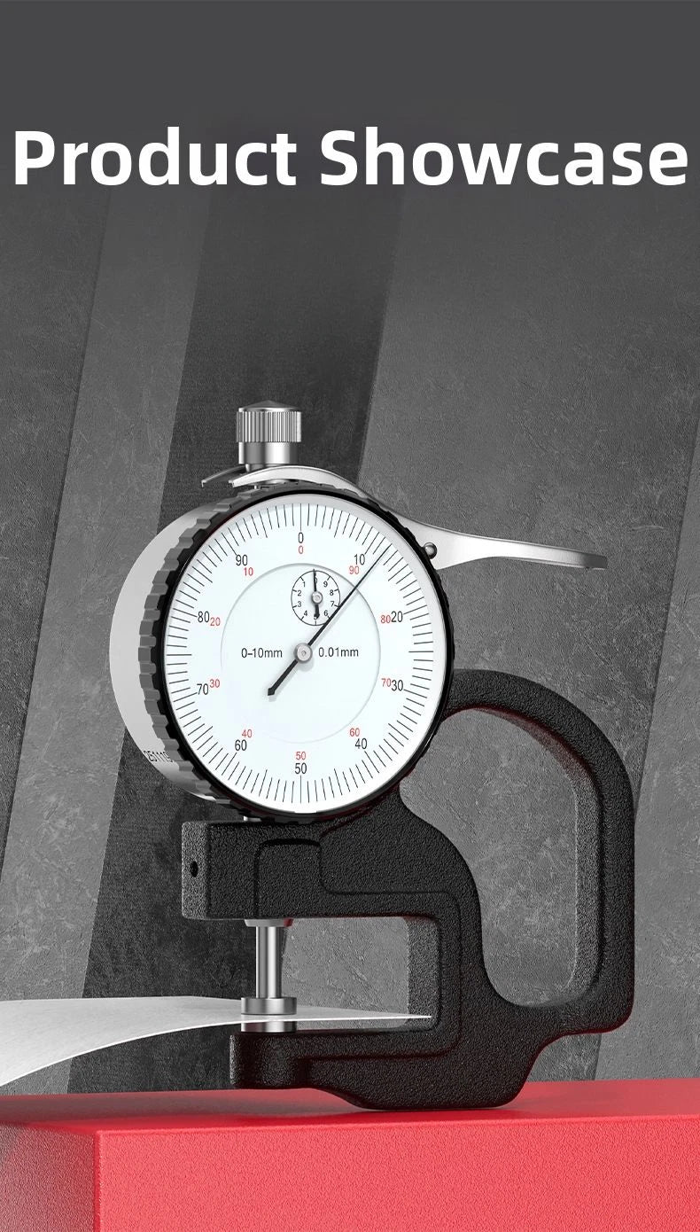 Alloy Measuring Head Thickness Gauge 0-10mm for Dial Type