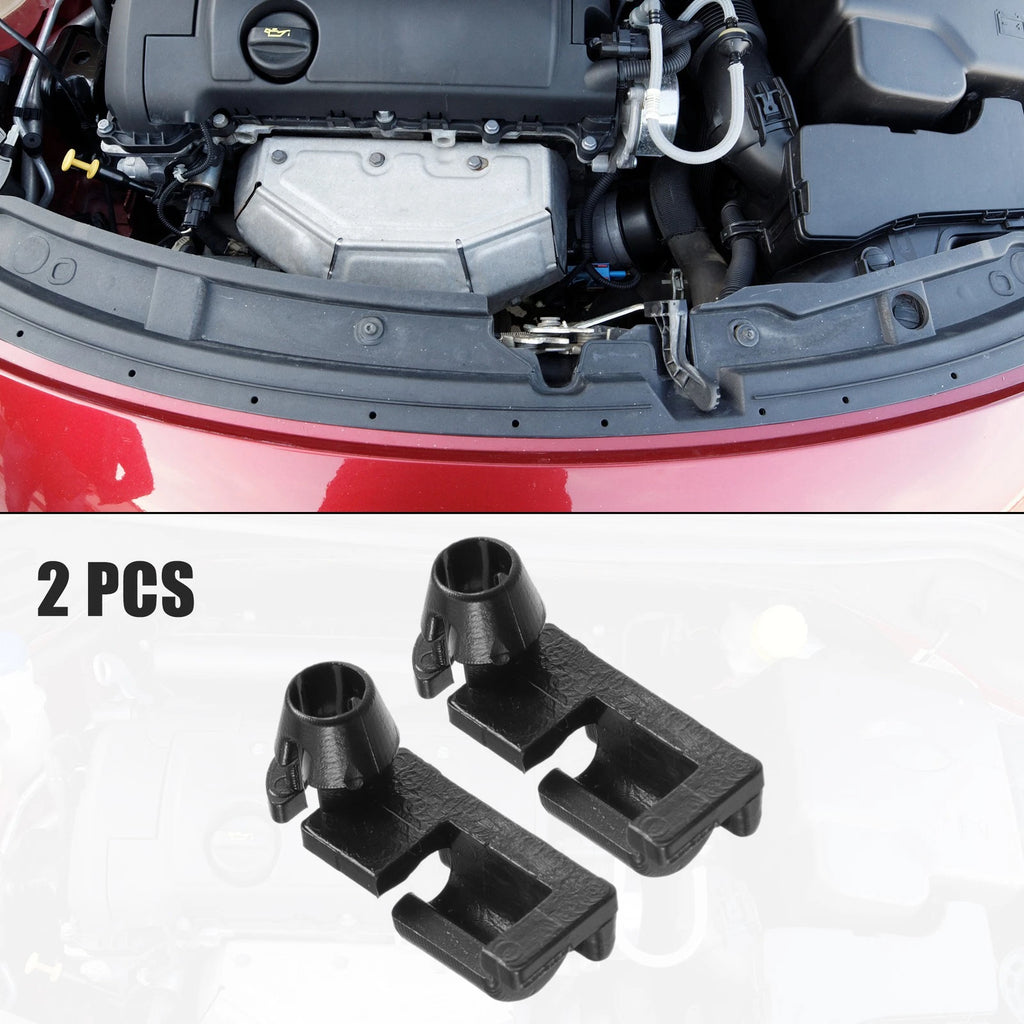 Hood Prop Rod Clip Retainer 2 Pcs Replacement for GMC Sierra 3500 2007-2010