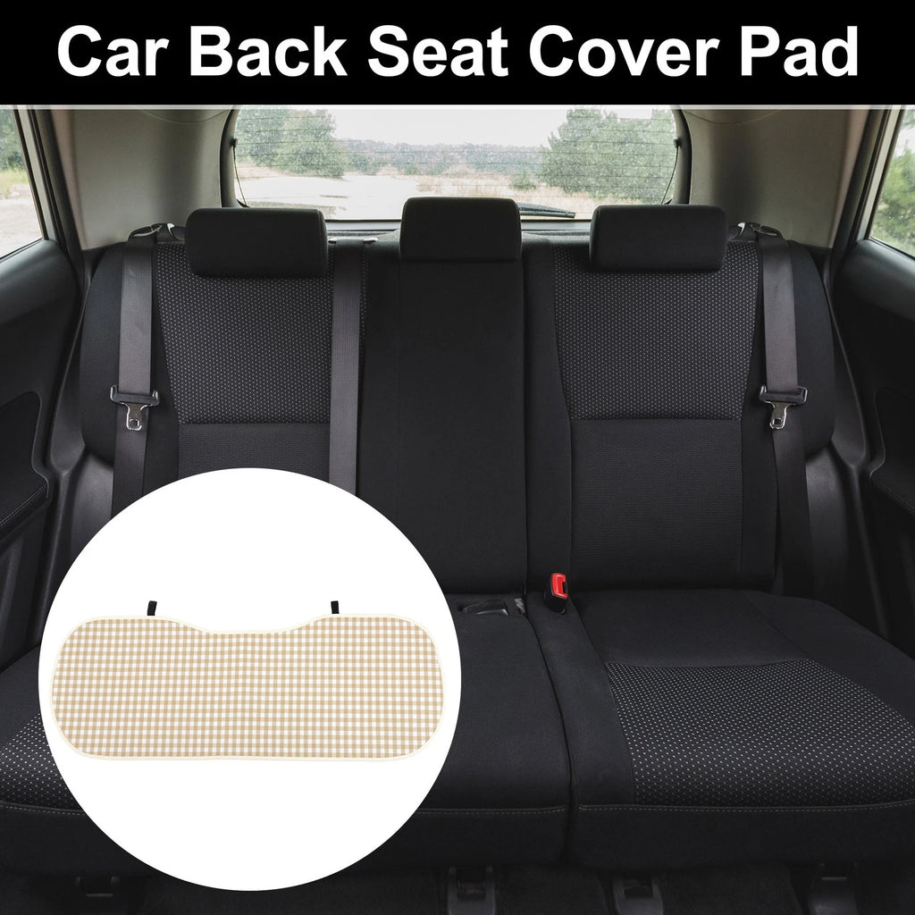 Back Seat Cover for Checkered Pattern Brown (1 Pc) for