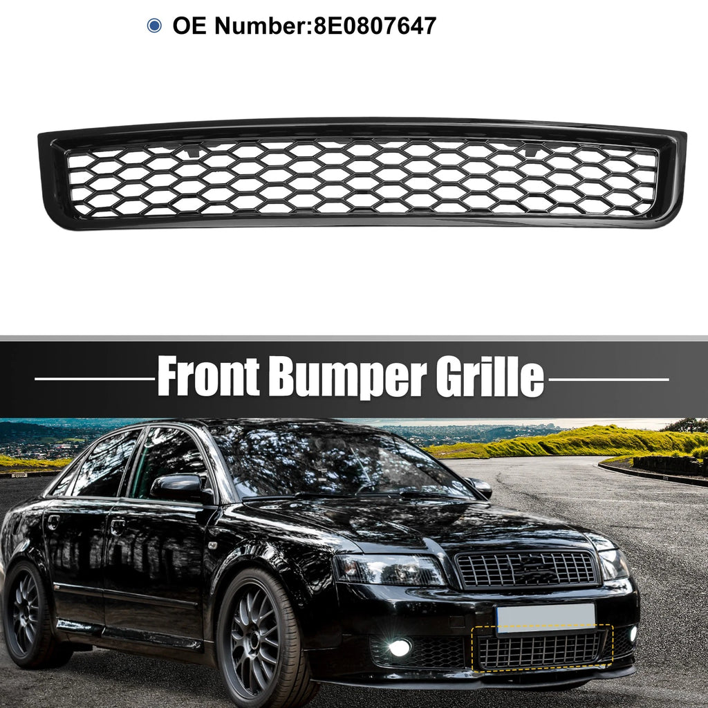 Front Bumper Grille Replacement for Audi A4 B6 Sedan (2002–2005) Black