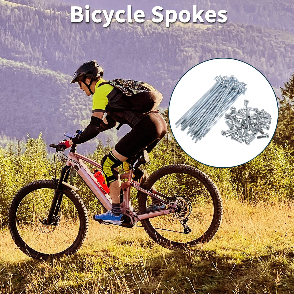 Bicycle Spokes Nipple Replacement 13G 83mm Steel Galvanized Universal (All)