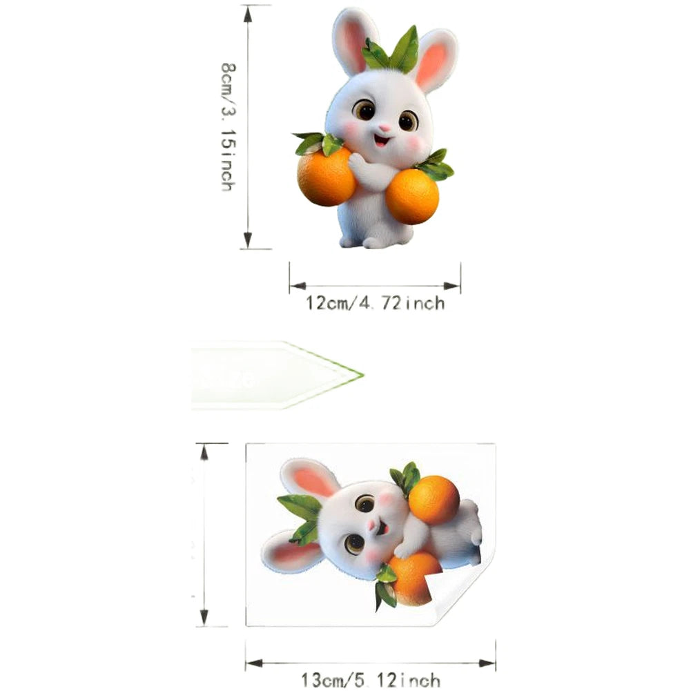 Rabbit Switch Sticker for Wall Glass (13x10cm)