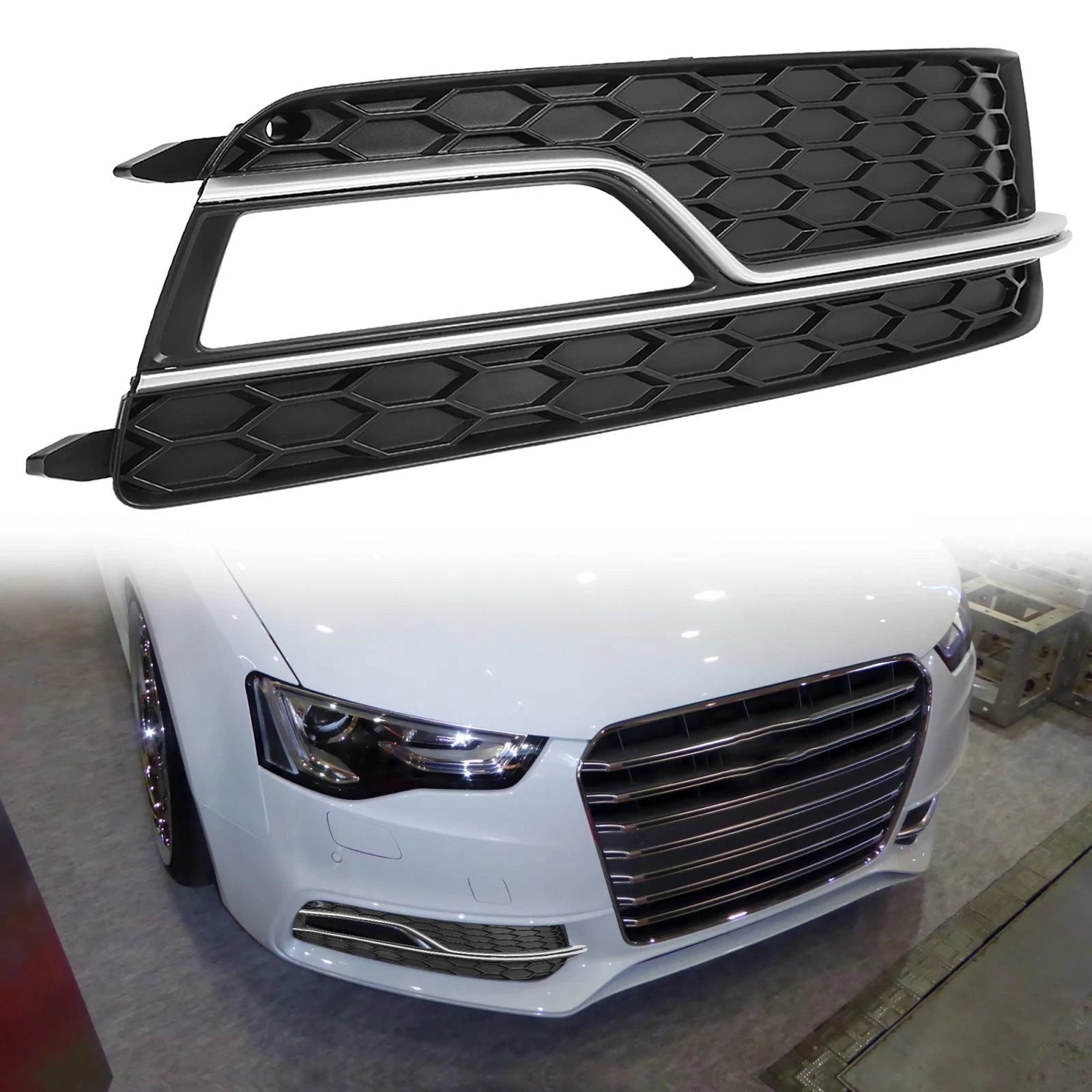 Front Right Fog Light Grille Cover for Audi S5 (2013–2017)
