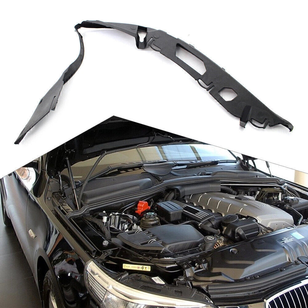 Upper Right Headlight Gasket for BMW 5 Series E60 (2005–2010) Black