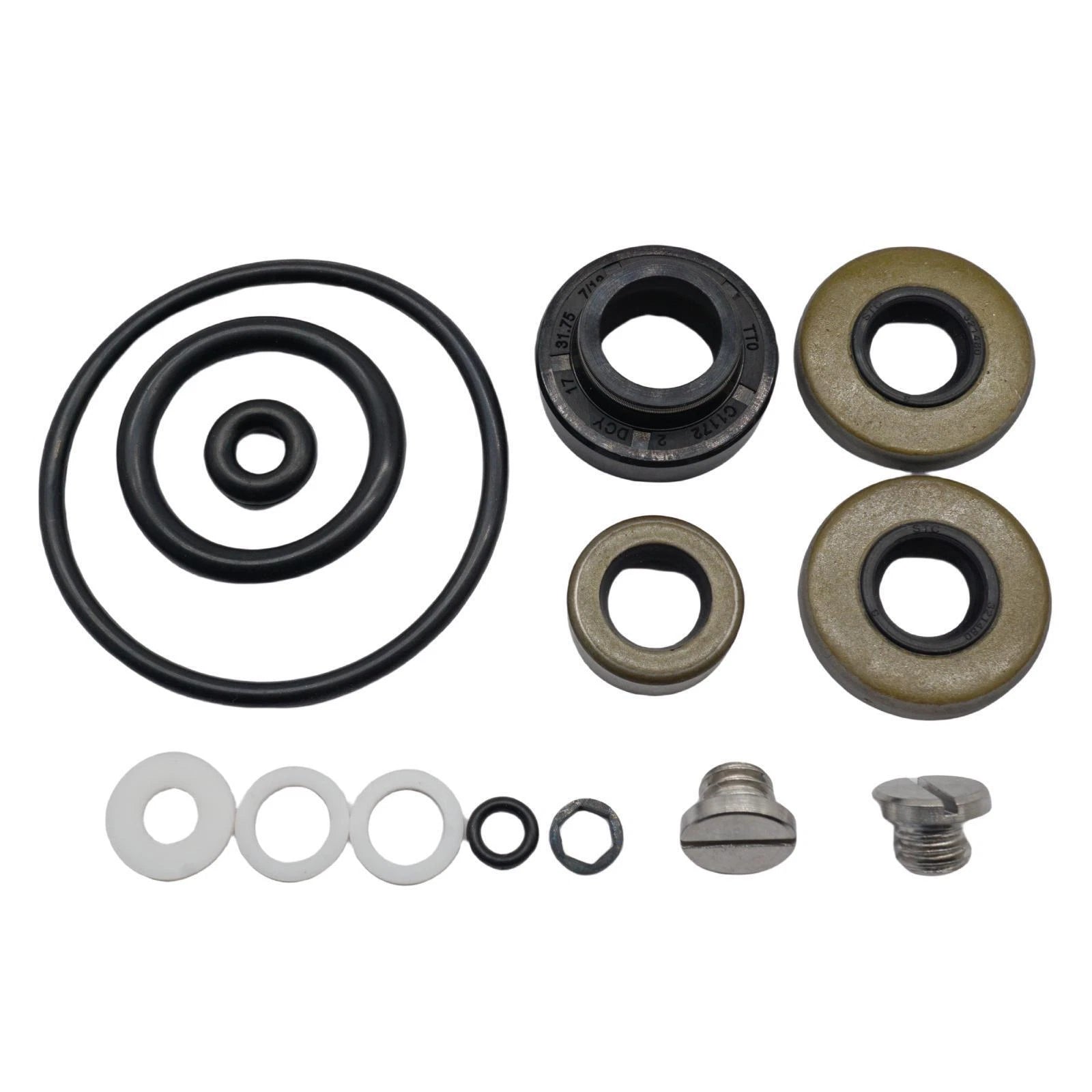 Lower Gearcase Seal Kit with Drain Screws for Johnson Evinrude 9.9 15 HP (396350)