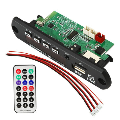 50W 12V Car FM Amplifier MP3 Player Decoder PCB Board Bluetooth 5.0 for