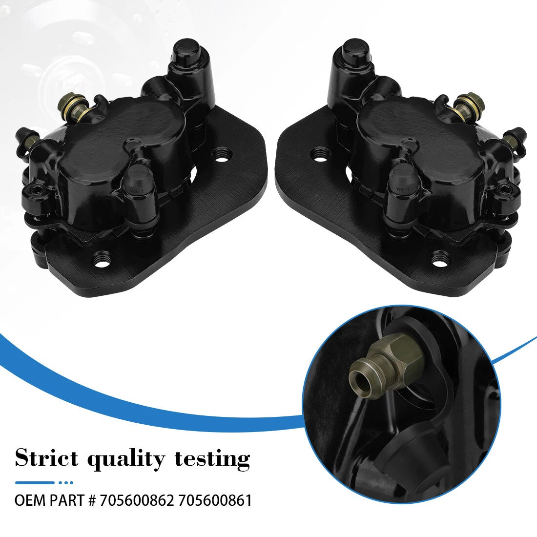 Front Brake Calipers & Pads for Can-Am Outlander (450–1000)