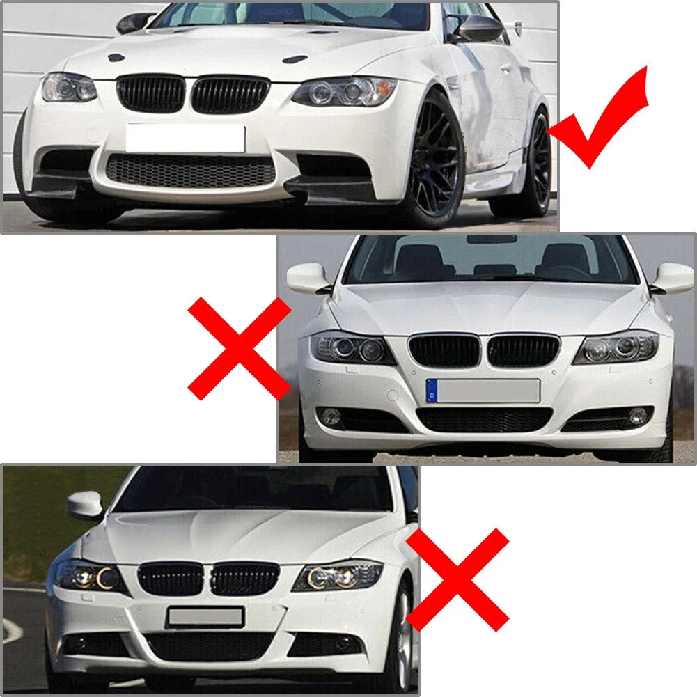 Front Lip Wrap Angle Spoiler for BMW 3 Series E90 E91 E92 E93 (2006–2013)