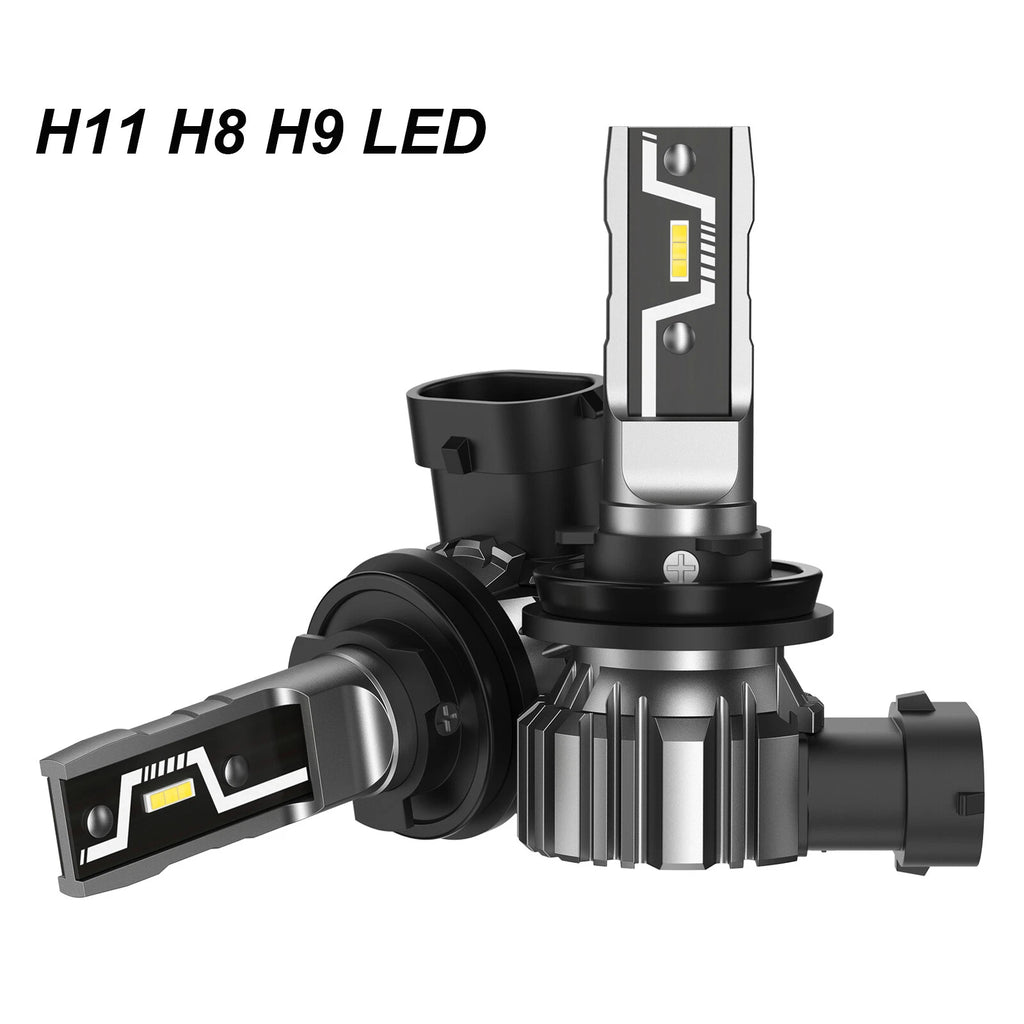 2X H11 LED Headlight Bulbs 6500K 10000LM Halogen Replacement