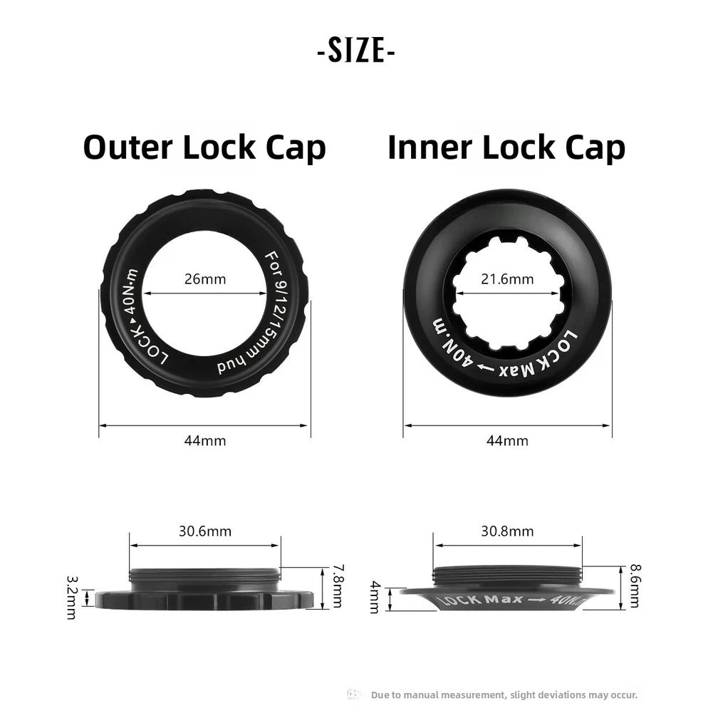 Aluminum Alloy Center Lock Disc Brake Adapter for 6 Bolt Hub