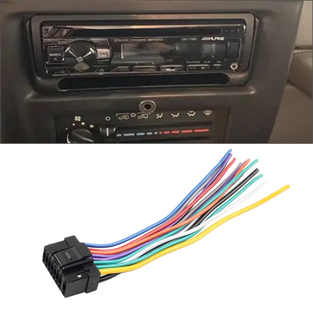 Wiring Harness Stereo Radio Plug Lead Wire Loom For Alpine