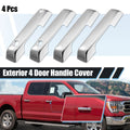 4Pcs Front Rear Door Handle Trims Covers for Ford F150 (2021–2022) Silver