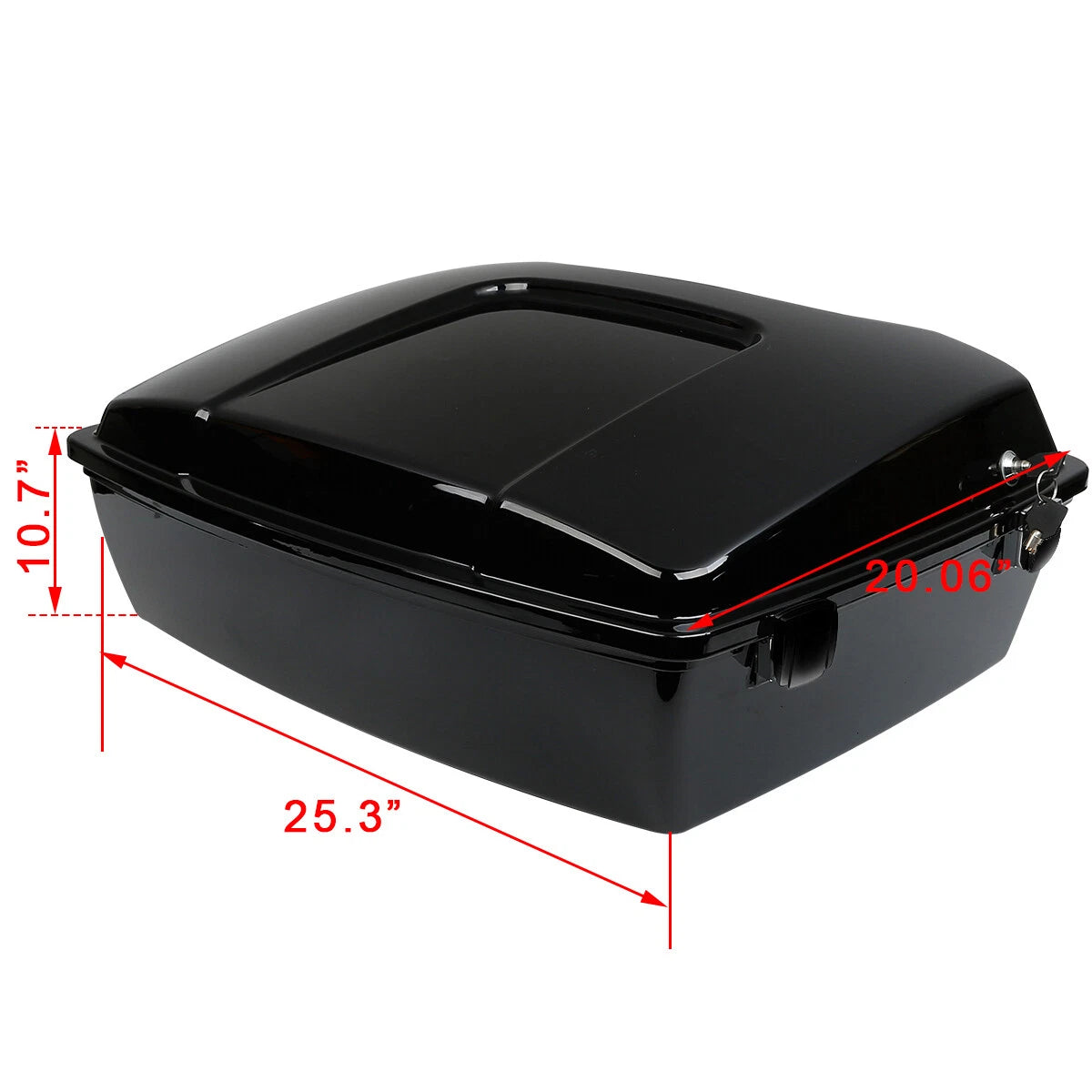 Black Chopped Trunk Backrest for Harley Davidson Touring (1997–2013)