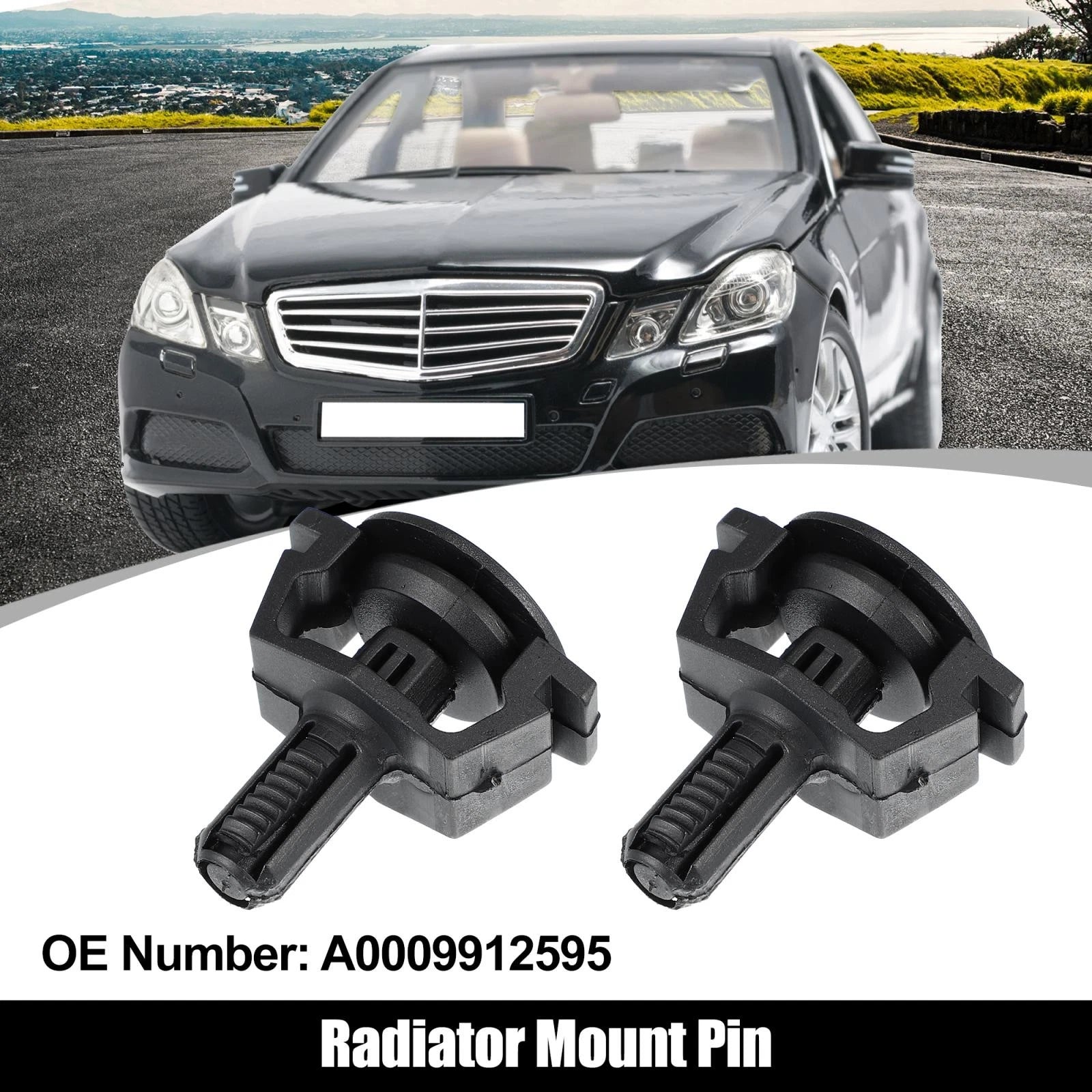 Radiator Mount Pin Replacement Pair for Mercedes Benz E320 E500 CLS (2000–2011)