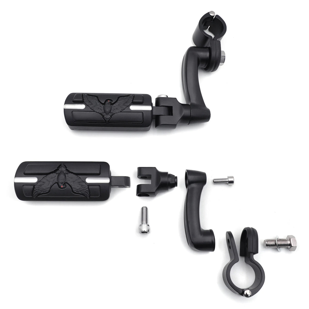 Arched FootPeg Kit for Yamaha Roadstar (1.25" Engine Guard)