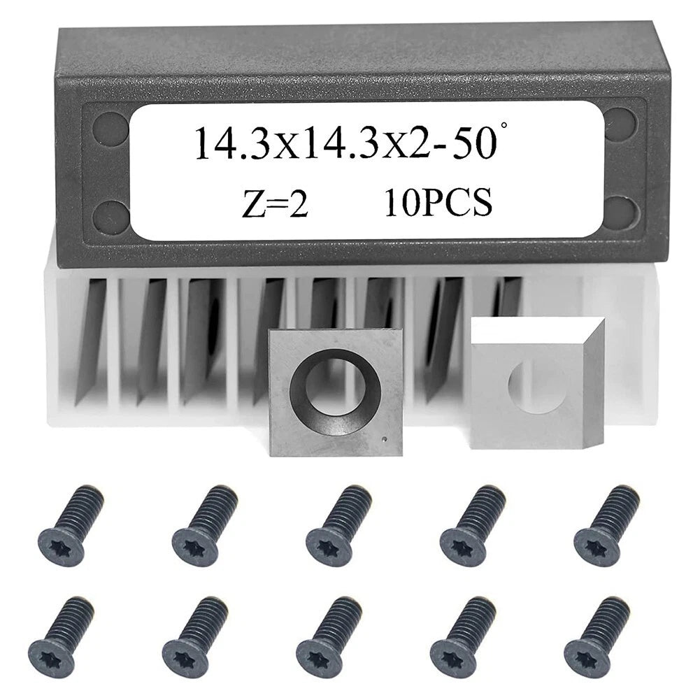 10pcs 14.3mm Carbide Cutter Insert for 25-130h 20-600h 25-131h