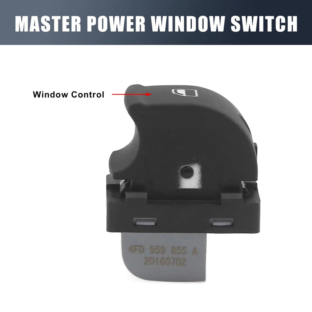 Passenger Side Power Window Switch OEM Replacement for Audi A6 S6 2005–2011