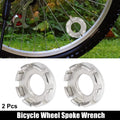 2 Pc Bicycle Spoke Wrench 8 Hole Bike Spanner Repair Tool for Universal