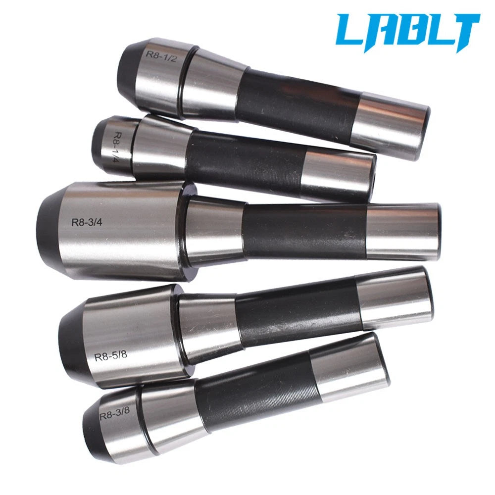 5Pcs End Mill Holder Adapter for R8 (1/4", 3/8", 1/2", 5/8", 3/4")