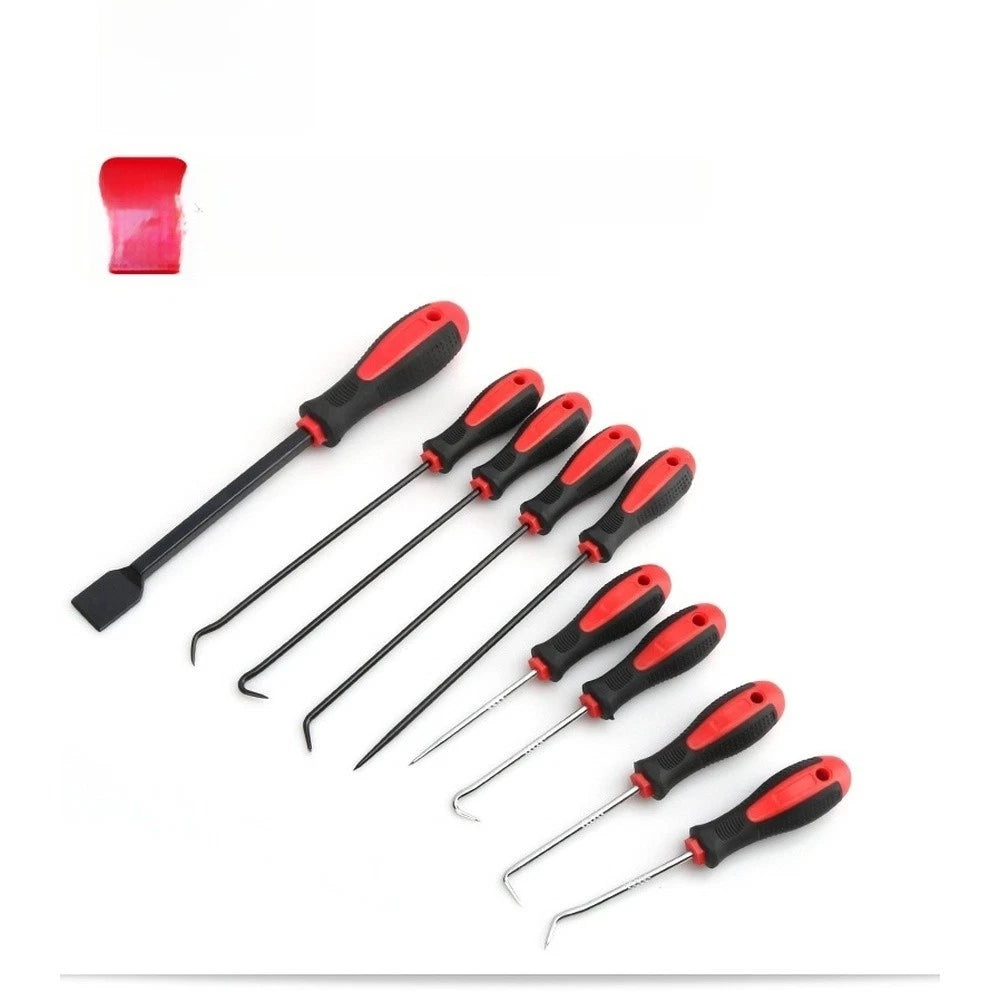 9 Piece Alloy O Ring Hook Set with Ergonomic Design for Auto and Machine Shops